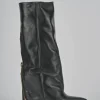 Stivali tacco 9cm pelle nero