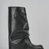 Stivali tacco 3cm pelle nero