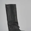 Stivali tacco 7cm pelle nero