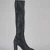 Stivali tacco 8cm pelle nero