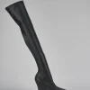 Stivali tacco 9cm pelle nero