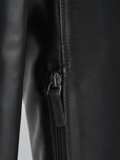 Stivali tacco 4cm pelle nero