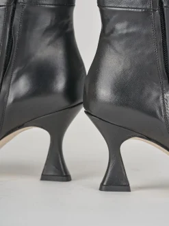 Stivali tacco 7cm pelle nero