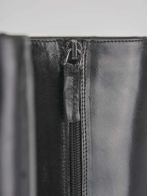 Stivali tacco 9cm pelle nero