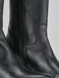 Stivali tacco 7cm pelle nero