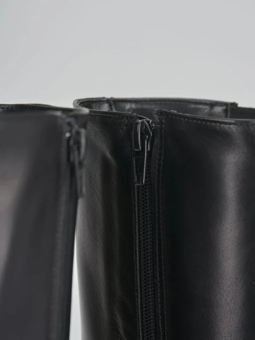 Stivali tacco 5cm pelle nero
