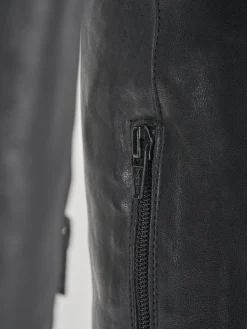 Stivali tacco 7cm pelle nero