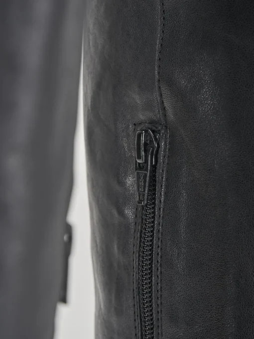 Stivali tacco 7cm pelle nero