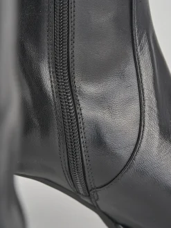 Stivali tacco 9cm pelle nero