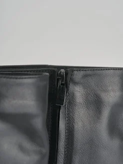 Stivali tacco 8cm pelle nero