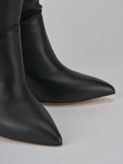 Stivali tacco 7cm pelle nero