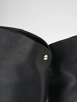 Stivali tacco 9cm pelle nero