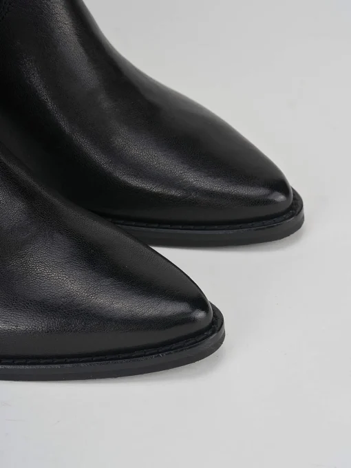 Stivali tacco 7cm pelle nero