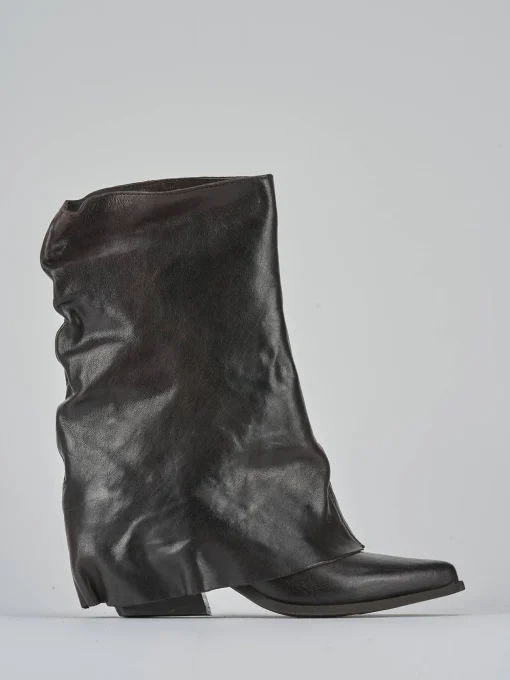 Stivali tacco 7cm pelle testa