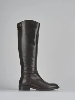 Stivali tacco 3cm pelle testa