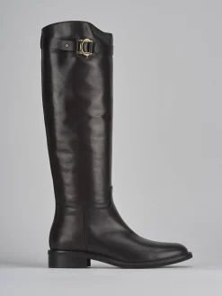 Stivali tacco 3cm pelle testa