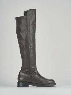 Stivali tacco 2cm pelle testa