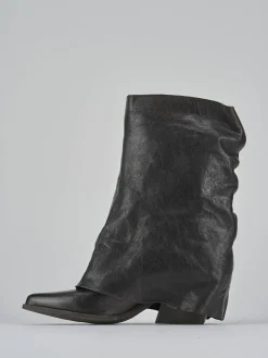 Stivali tacco 7cm pelle testa