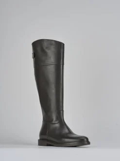Stivali tacco 2cm pelle testa