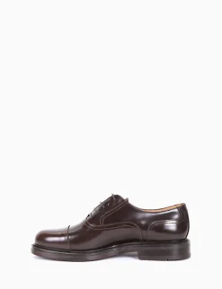 Stringata Oxford con fondo cuoio e soletto in vera pelle testa