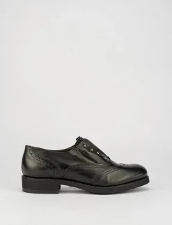 Stringata tacco 3 cm nero