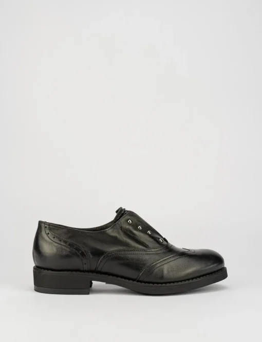 Stringata tacco 3 cm nero