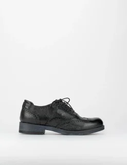 Stringata tacco 1 cm nero