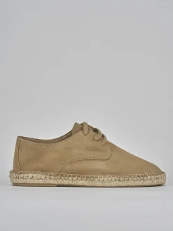 Stringate camoscio beige
