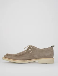 Stringate camoscio beige