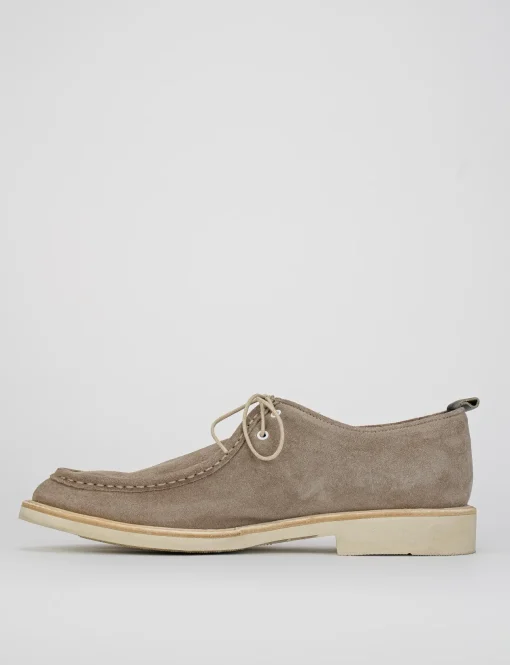 Stringate camoscio beige