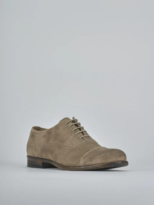 Stringate camoscio beige