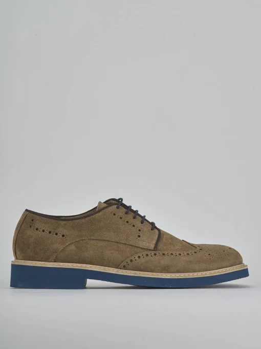 Stringate camoscio marrone
