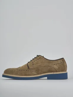 Stringate camoscio marrone