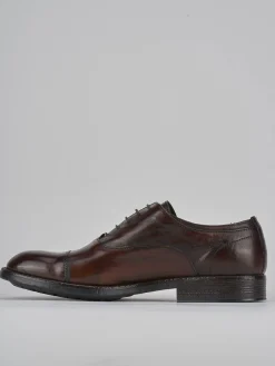 Stringate pelle marrone