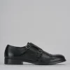 Stringate pelle nero