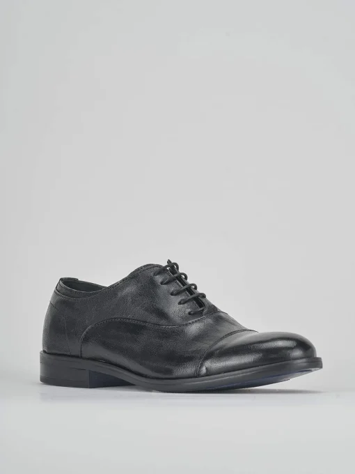 Stringate pelle nero