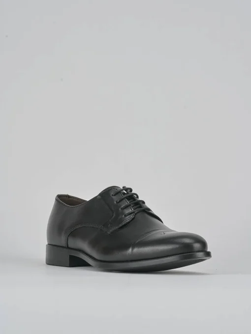 Stringate pelle nero