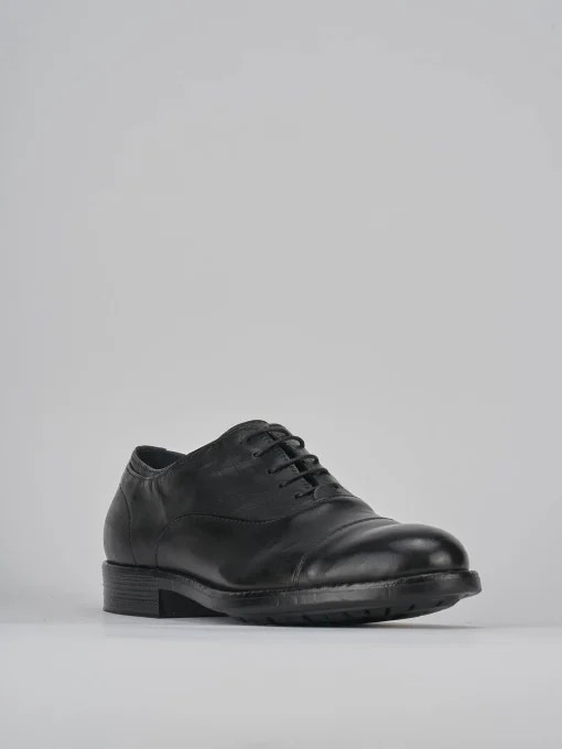 Stringate pelle nero