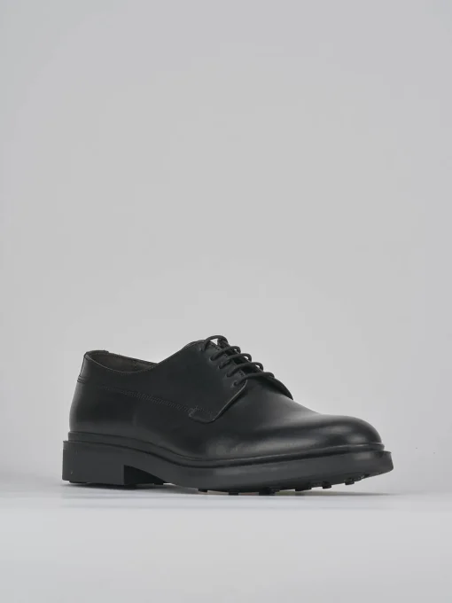 Stringate pelle nero