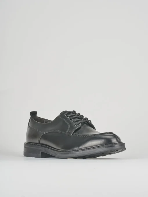Stringate pelle nero