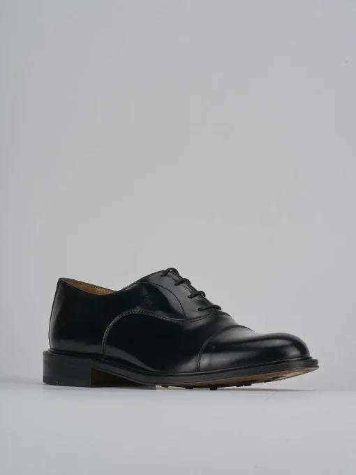 Stringate pelle nero