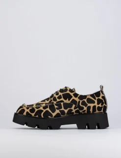 Stringate tacco 1cm cavallino multicolor