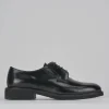 Stringate tacco 2cm pelle nero
