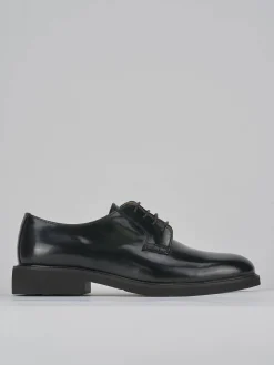 Stringate tacco 2cm pelle nero