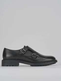 Stringate tacco 2cm pelle nero