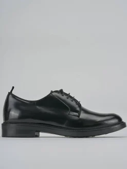 Stringate tacco 2cm pelle nero