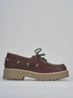 Stringate tacco 3cm pelle bordo'