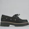 Stringate tacco 3cm pelle nero
