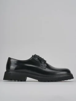 Stringate tacco 2cm pelle nero