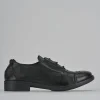 Stringate tacco 1cm pelle nero